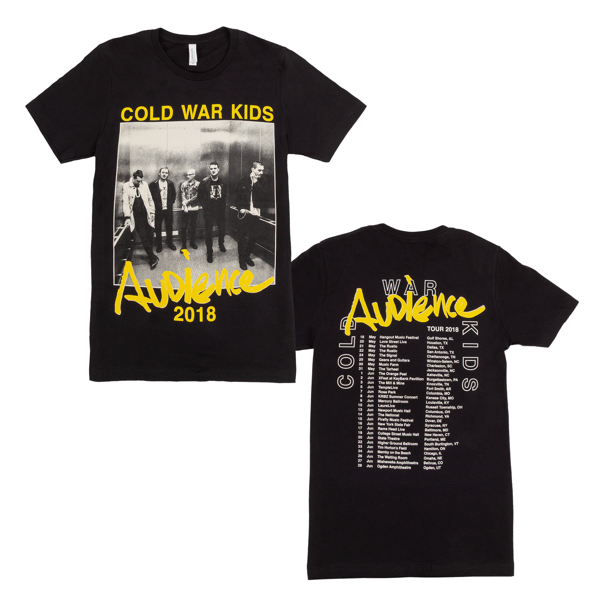 Cold Ware Kids Audience Tour 2018 Tee