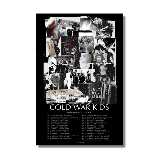 Cold War Kids 20 Years Spring Tour Poster