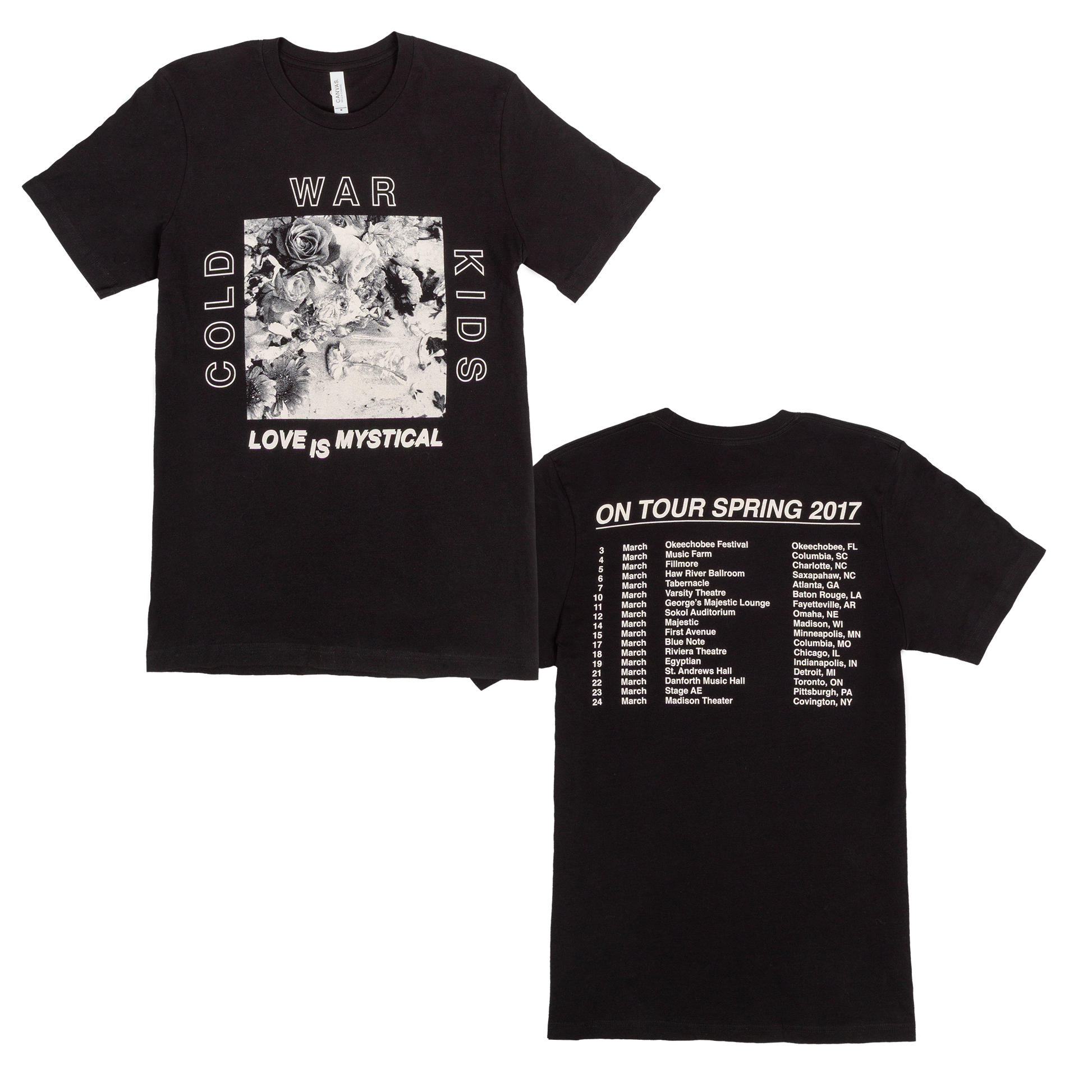 Cold Ware Kids Love Is Mystical Tour Tee 2017