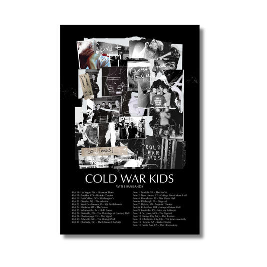 Cold War Kids 20 Years Fall Tour Poster