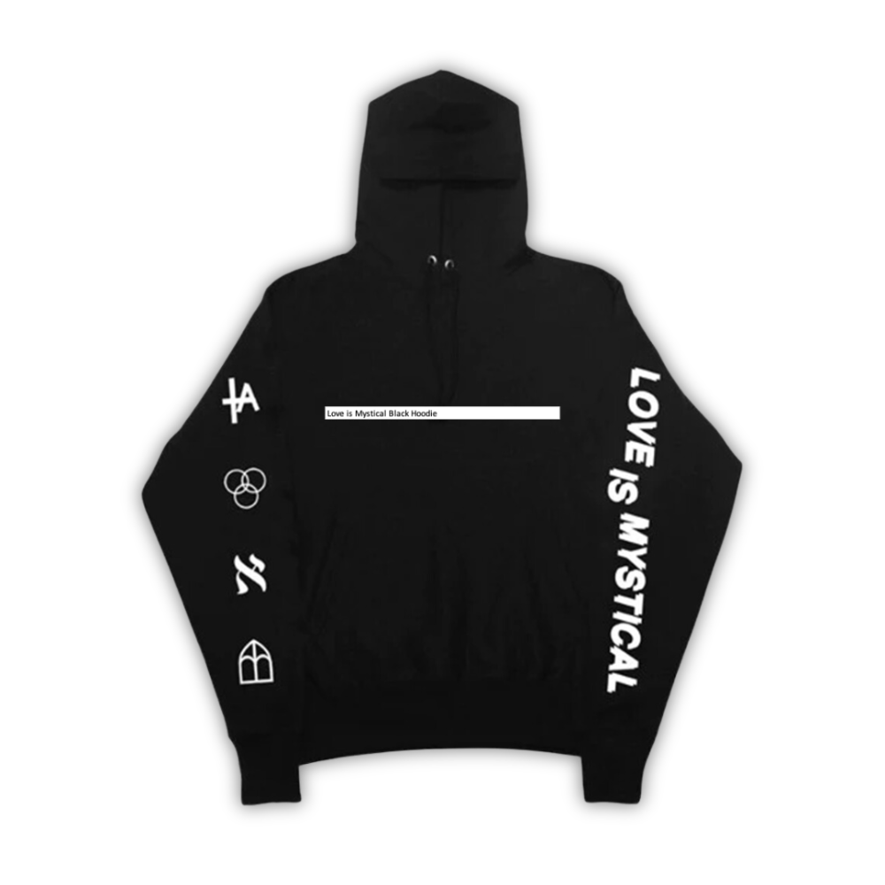 Love is Mystical Black Hoodie