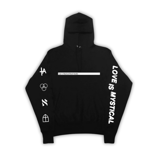 Love is Mystical Black Hoodie
