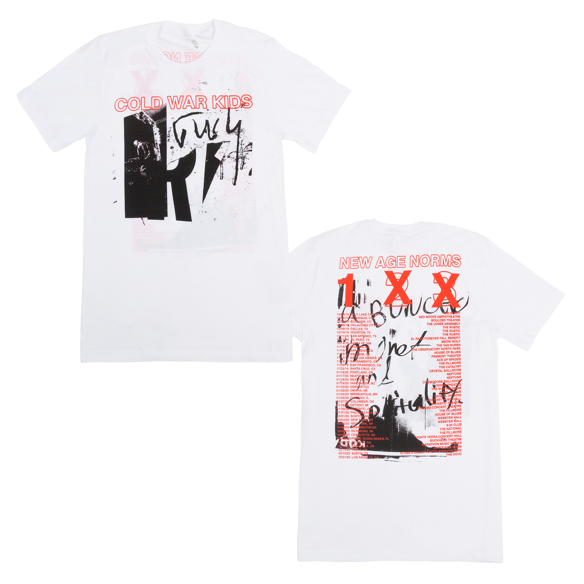 Cold Ware Kids New Age Norms Tour Tee 2019 and 2020
