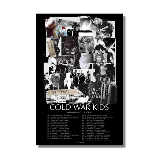 Cold War Kids 20 Years Tour Poster
