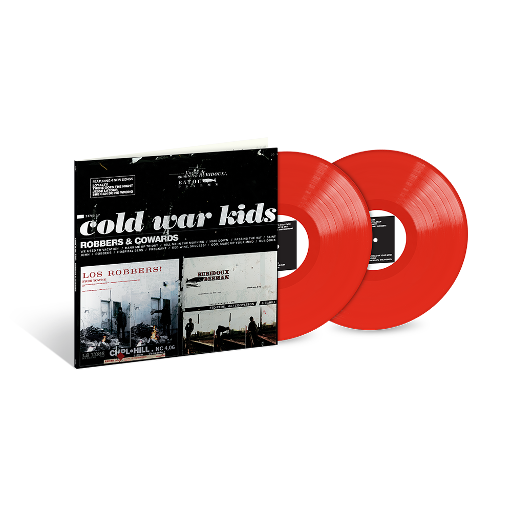 Cold War Kids Robbers & Cowards 20th anniversary album 2 LP in brick red